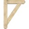 Ekena Millwork Traditional Craftsman Rough Sawn Bracket w/ Offset Brace, Douglas Fir, 8"W x 36"D x 48"H BKT0806X36X48TRA04RDF - alternate 2